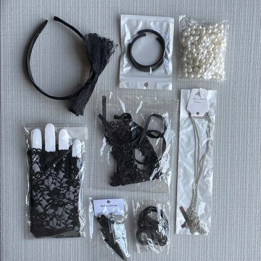 80s Retro Party (Black) Costume Accessories
